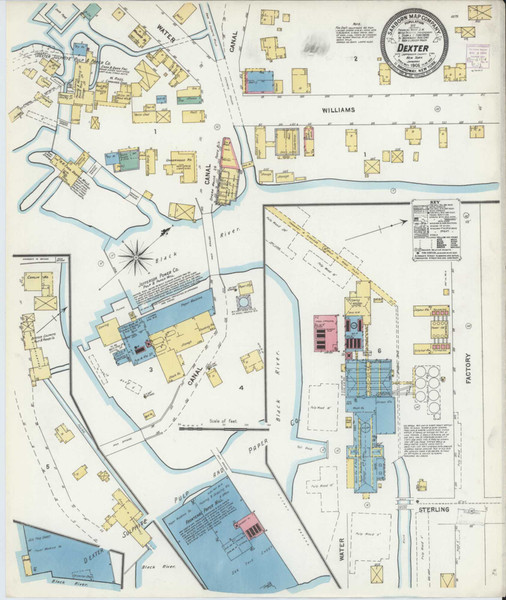 Dexter New York 1906 - Fire Insurance Index - Old Map Reprint