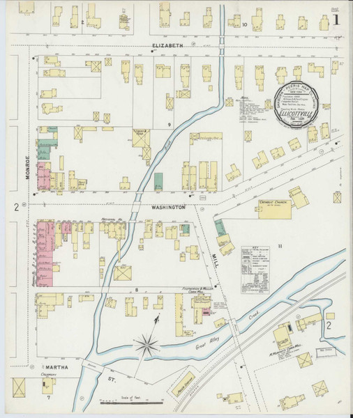 Ellicottville New York 1897 - Fire Insurance Index - Old Map Reprint
