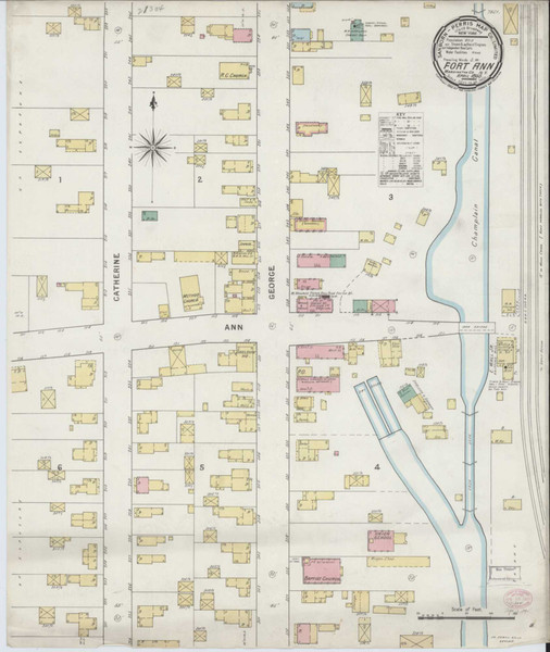 Fort Ann New York 1895 - Fire Insurance Index - Old Map Reprint