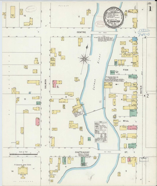 Fort Covington New York 1898 - Fire Insurance Index - Old Map Reprint