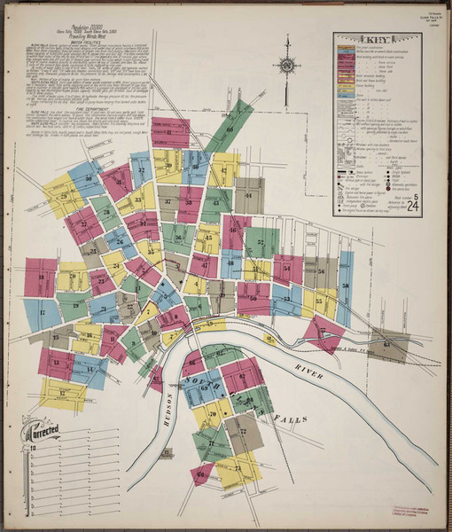 Glens Falls New York 1911 - Fire Insurance Index - Old Map Reprint
