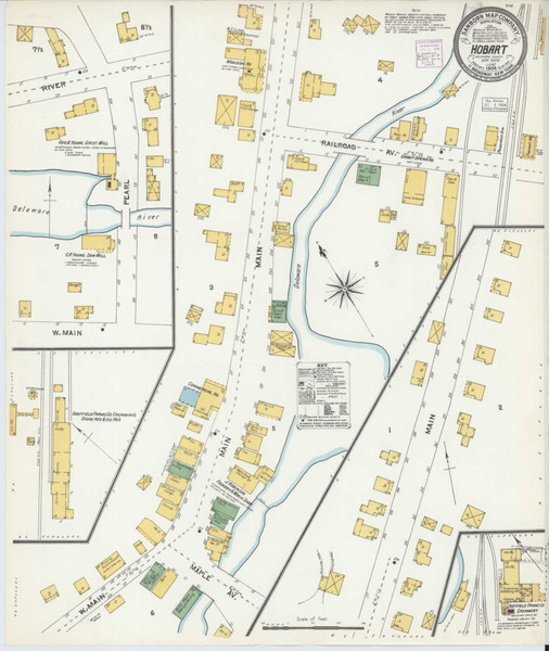 Hobart New York 1904 - Fire Insurance Index - Old Map Reprint