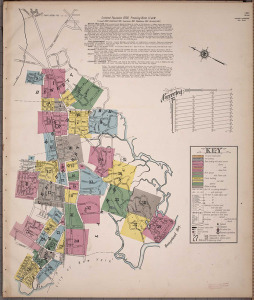 Inwood New York 1909 - Fire Insurance Index - Old Map Reprint