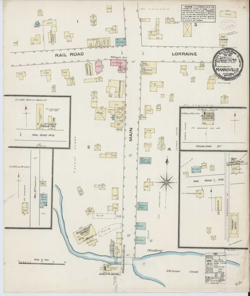 Mannsville New York 1884 - Fire Insurance Index - Old Map Reprint