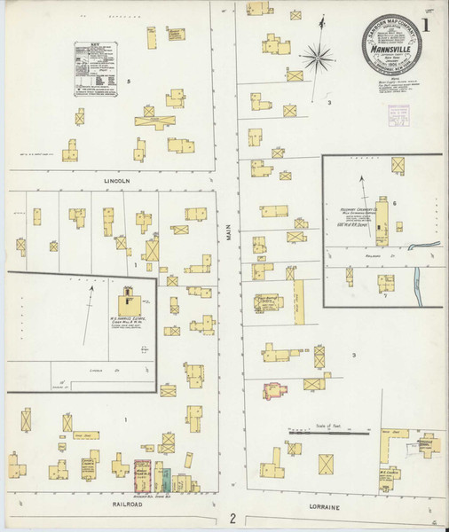 Mannsville New York 1906 - Fire Insurance Index - Old Map Reprint
