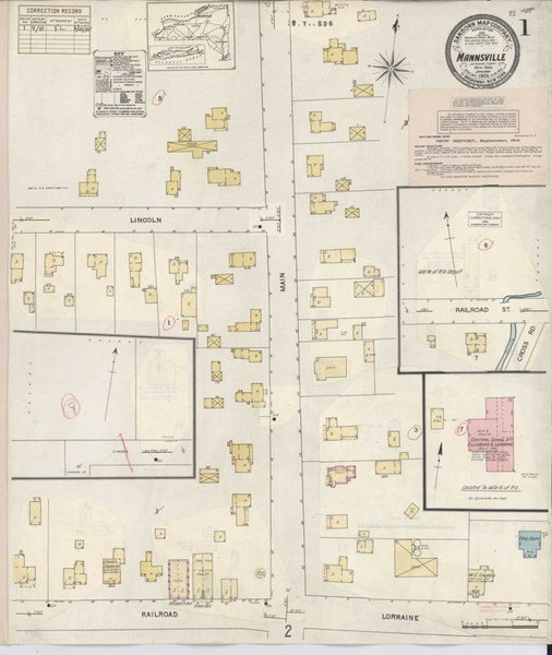 Mannsville New York 1941 - Fire Insurance Index - Old Map Reprint