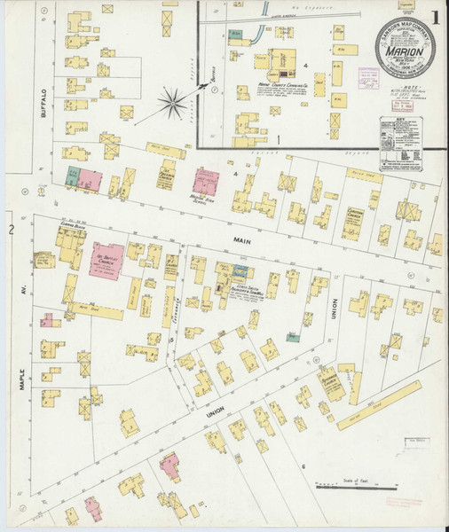 Marion New York 1906 - Fire Insurance Index - Old Map Reprint