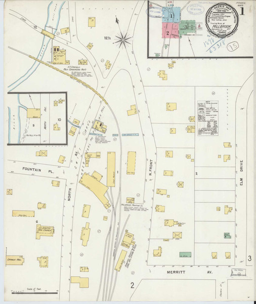 Millbrook New York 1898 - Fire Insurance Index - Old Map Reprint