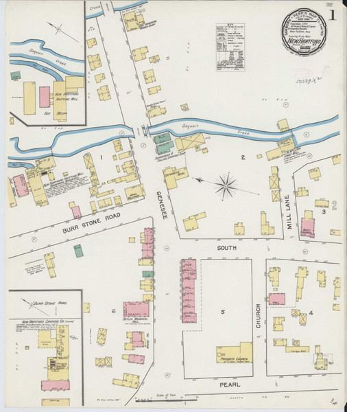 New Hartford New York 1892 - Fire Insurance Index - Old Map Reprint