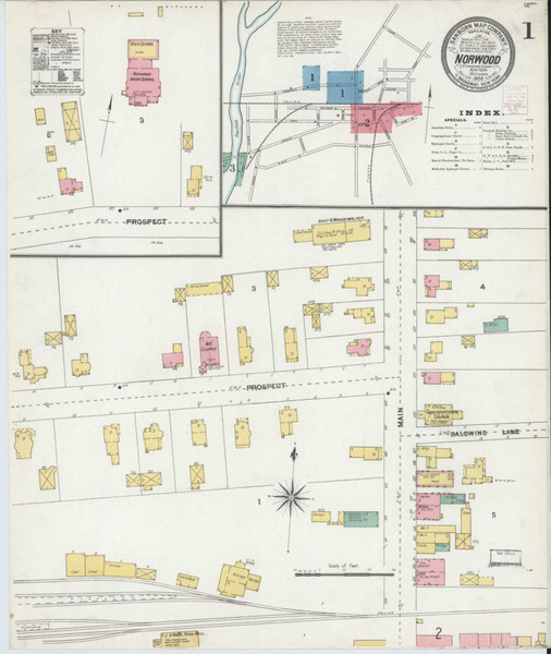 Norwood New York 1903 - Fire Insurance Index - Old Map Reprint