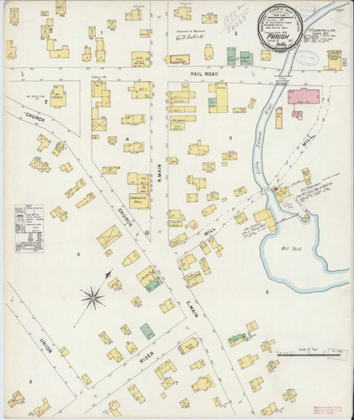 Parish New York 1898 - Fire Insurance Index - Old Map Reprint