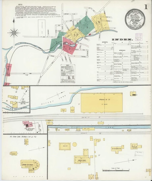 Perry New York 1906 - Fire Insurance Index - Old Map Reprint