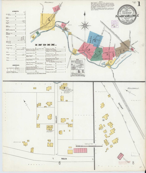 Philmont New York 1904 - Fire Insurance Index - Old Map Reprint