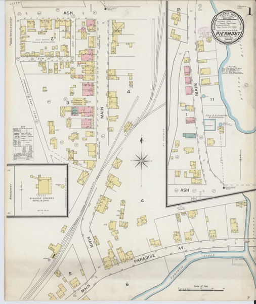 Piermont New York 1893 - Fire Insurance Index - Old Map Reprint