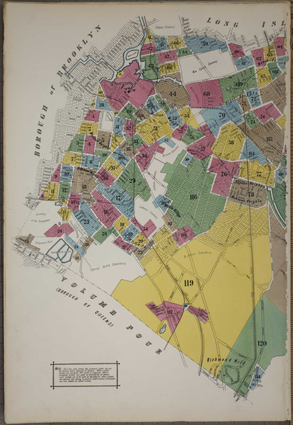Queens New York 1902 V3 - Fire Insurance Index - Old Map Reprint