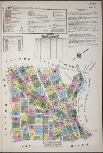 Queens New York 1947 V1 - Fire Insurance Index - Old Map Reprint