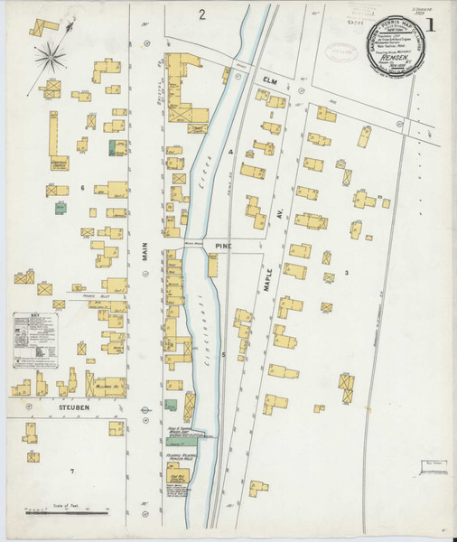 Remsen New York 1899 - Fire Insurance Index - Old Map Reprint