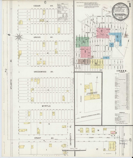 Richmond Hill New York 1896 - Fire Insurance Index - Old Map Reprint