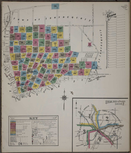 Rochester New York 1911 V2 - Fire Insurance Index - Old Map Reprint