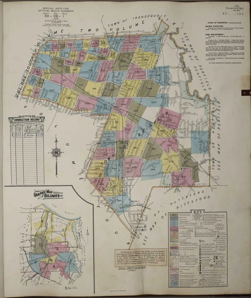 Rochester New York 1950 V5 - Fire Insurance Index - Old Map Reprint