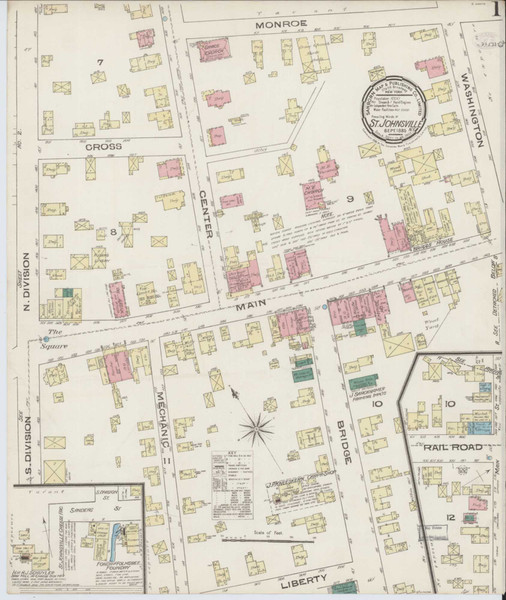 Saint Johnsville New York 1885 - Fire Insurance Index - Old Map Reprint