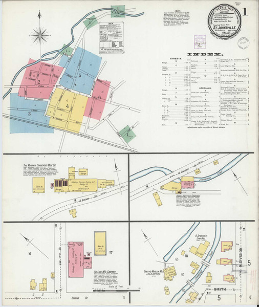 Saint Johnsville New York 1901 - Fire Insurance Index - Old Map Reprint