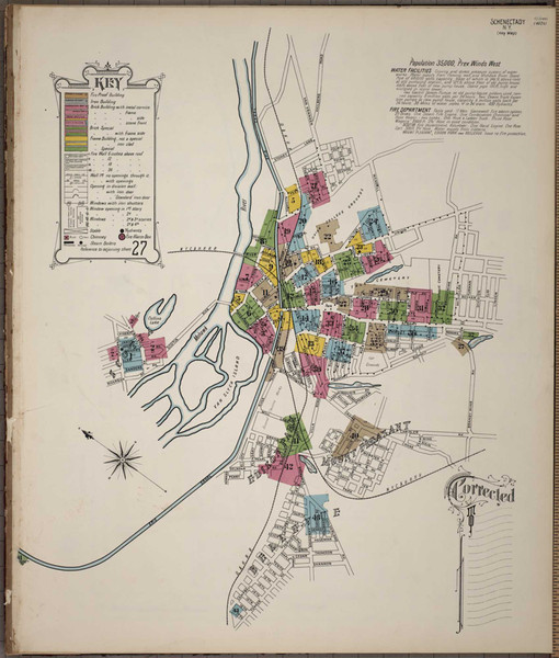 Schenectady New York 1900 - Fire Insurance Index - Old Map Reprint