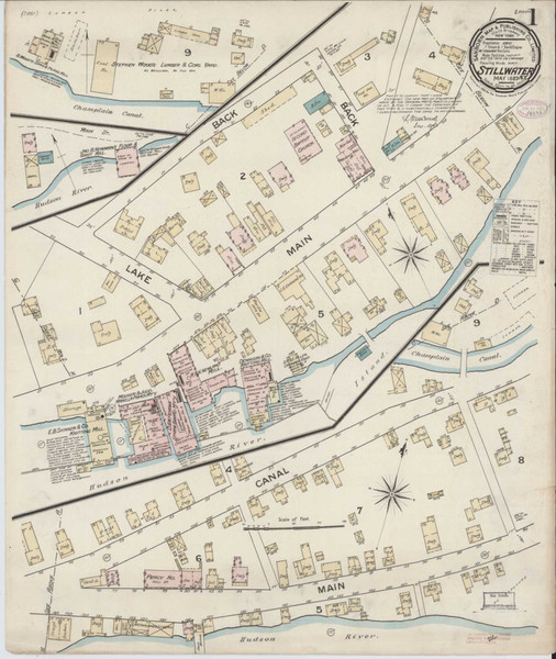 Stillwater New York 1887 - Fire Insurance Index - Old Map Reprint