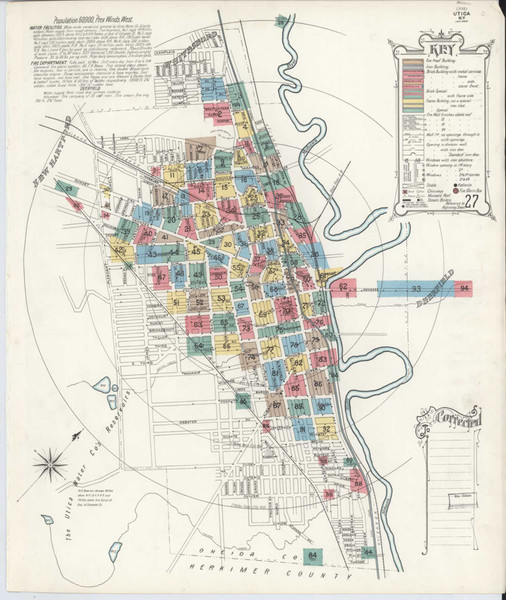 Utica New York 1899 - Fire Insurance Index - Old Map Reprint