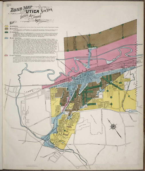 Utica New York 1925 V1 - Fire Insurance Index - Old Map Reprint