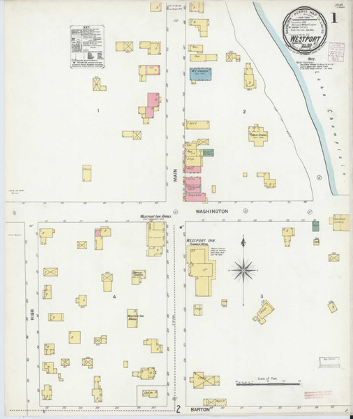 Westport New York 1901 - Fire Insurance Index - Old Map Reprint