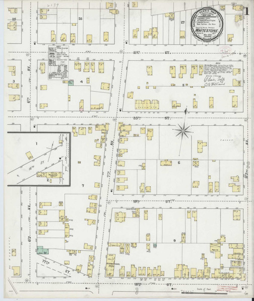 Whitestone New York 1895 - Fire Insurance Index - Old Map Reprint
