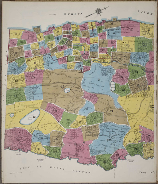Yonkers New York 1917 - Fire Insurance Index - Old Map Reprint