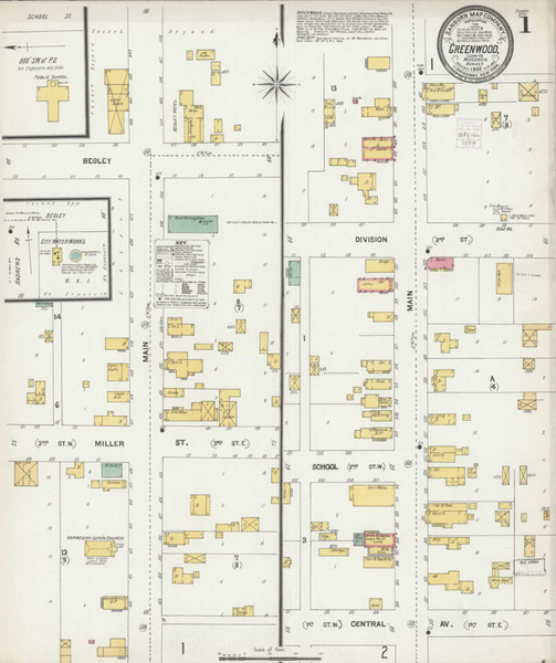 Greenwood Wisconsin 1902 - Fire Insurance Index - Old Map Reprint