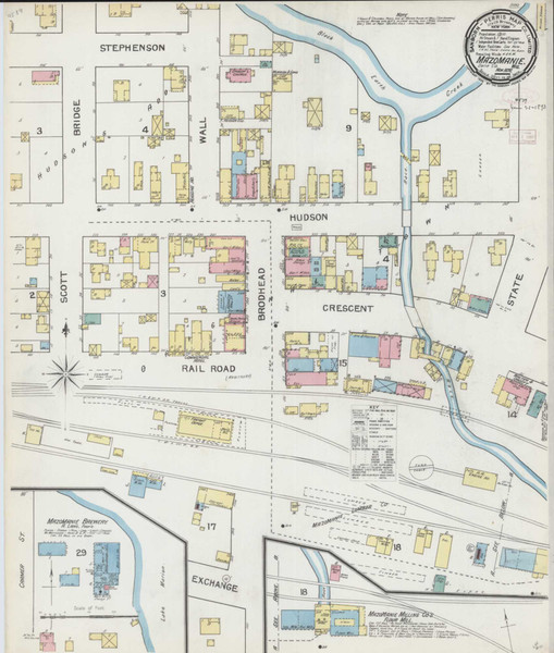Mazomanie Wisconsin 1892 - Fire Insurance Index - Old Map Reprint