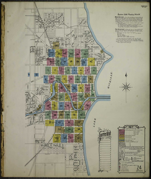 Sheboygan Wisconsin 1903 - Fire Insurance Index - Old Map Reprint