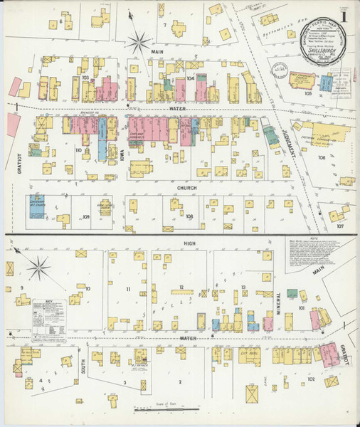 Shullsburg Wisconsin 1900 - Fire Insurance Index - Old Map Reprint