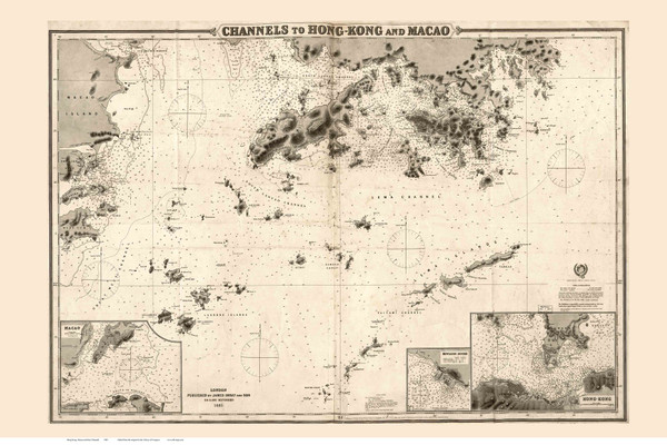 Channels to Hong Kong and Macao 1885 - Imray - Hong Kong
