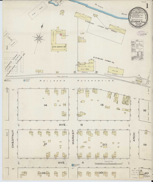 Cloquet Minnesota 1885 - Fire Insurance Index - Old Map Reprint