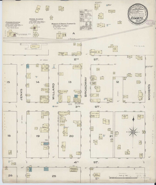 Cokato Minnesota 1885 - Fire Insurance Index - Old Map Reprint