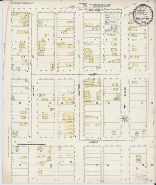 Mountain Iron Minnesota 1897 - Fire Insurance Index - Old Map Reprint