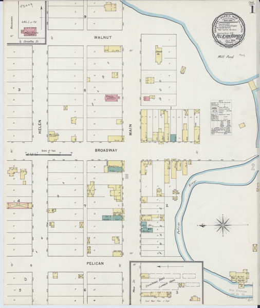 Pelican Rapids Minnesota 1894 - Fire Insurance Index - Old Map Reprint