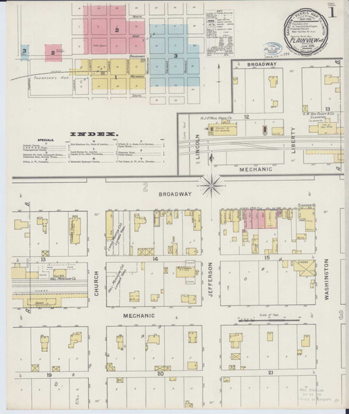 Plainview Minnesota 1894 - Fire Insurance Index - Old Map Reprint