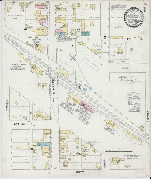 Saint Charles Minnesota 1892 - Fire Insurance Index - Old Map Reprint