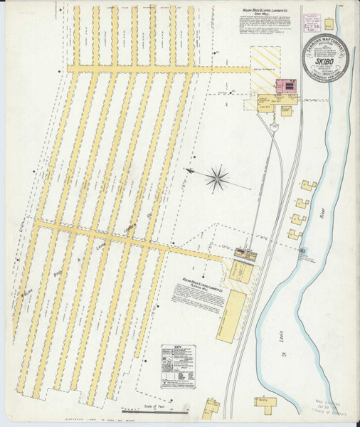 Skibo Minnesota 1904 - Fire Insurance Index - Old Map Reprint