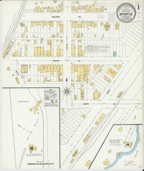 Sparta Minnesota 1906 - Fire Insurance Index - Old Map Reprint