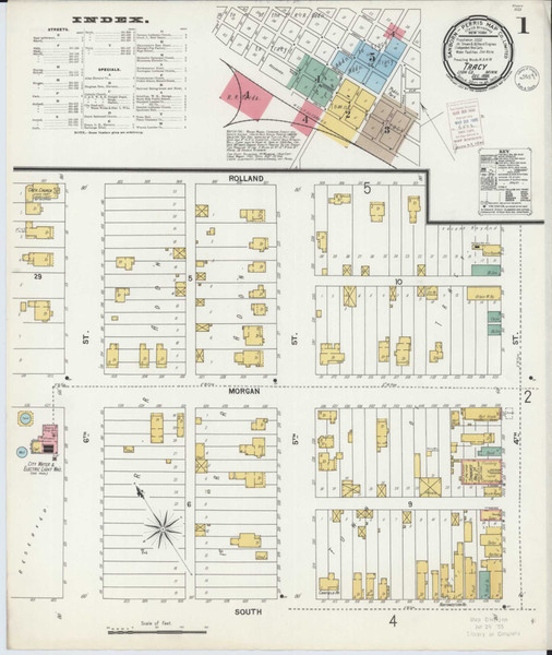 Tracy Minnesota 1899 - Fire Insurance Index - Old Map Reprint