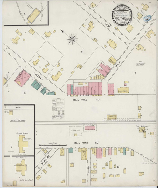 Bell Buckle Tennessee 1894 - Fire Insurance Index - Old Map Reprint