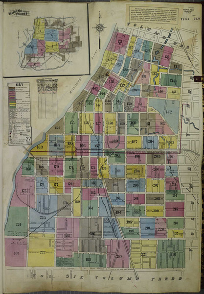 Memphis Tennessee 1951 V2 - Fire Insurance Index - Old Map Reprint
