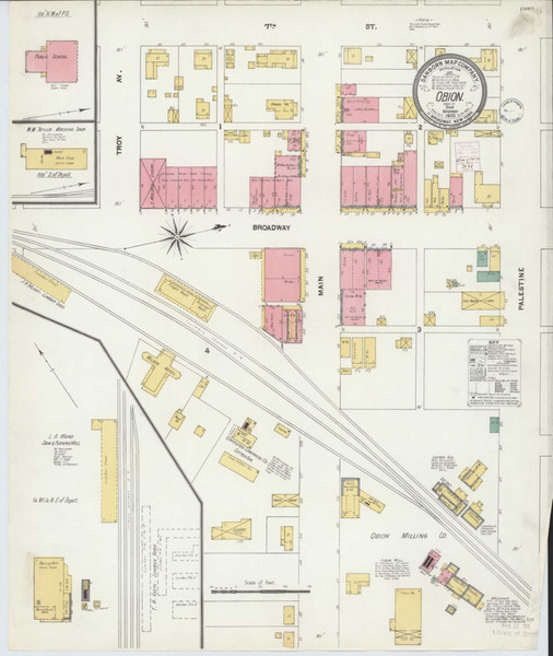 Obion Tennessee 1902 - Fire Insurance Index - Old Map Reprint